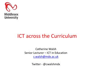 ICT across the Curriculum