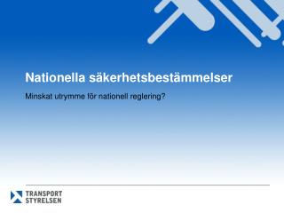 Nationella säkerhetsbestämmelser