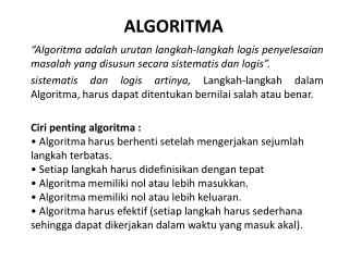 ALGORITMA