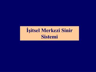 İşitsel Merkezi Sinir Sistemi