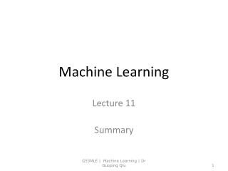 Machine Learning