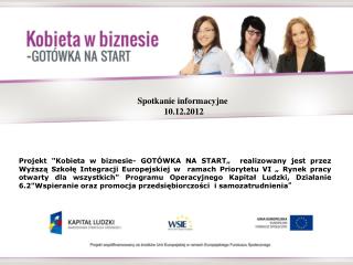 Spotkanie informacyjne 10.12.2012