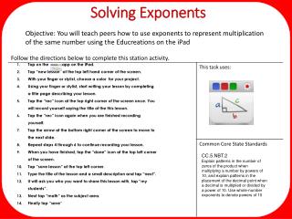 Solving Exponents