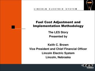 Fuel Cost Adjustment and Implementation Methodology