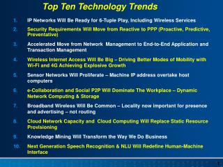 IP Networks Will Be Ready for 6-Tuple Play, Including Wireless Services