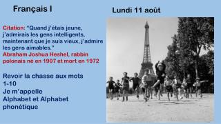 Lundi 11 août