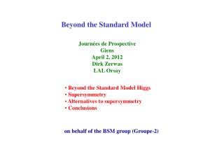 Beyond the Standard Model