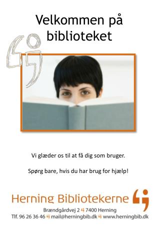 Velkommen på biblioteket