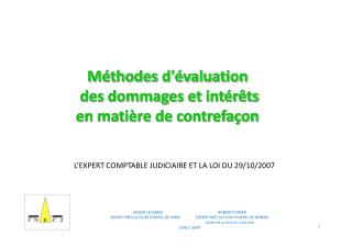 Méthodes d'évaluation des dommages et intérêts en matière de contrefaçon