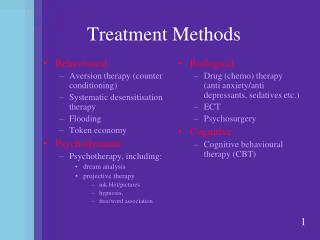 Treatment Methods