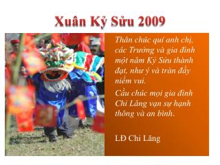 Xuân Kỷ Sửu 2009