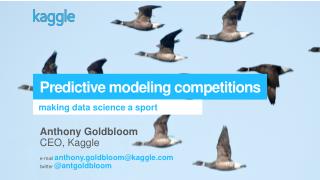 Predictive modeling competitions