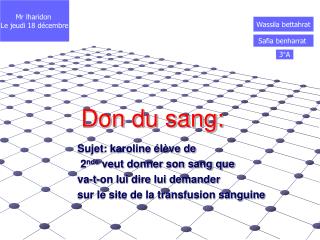 Don du sang: