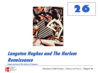 Langston Hughes and The Harlem Renaissance Image courtesy of the Library of Congress