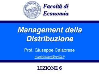 Management della Distribuzione
