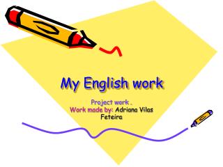My English work