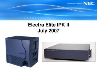 Electra Elite IPK II July 2007