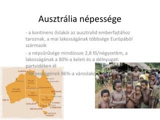 Ausztrália népessége