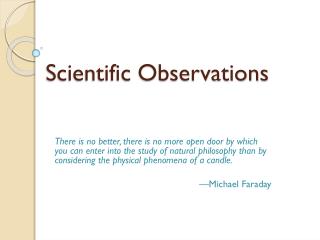 observation in science