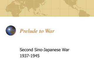 Prelude to War