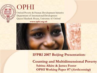 IFPRI 2007 Beijing Presentation: