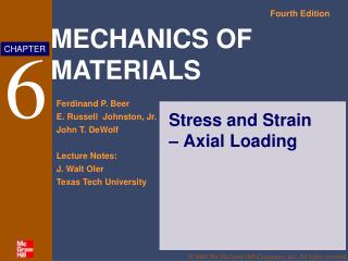 Stress and Strain – Axial Loading