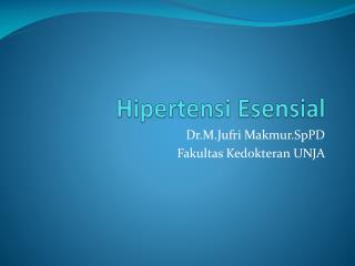 Hipertensi Esensial