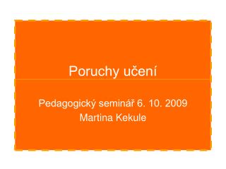 Poruchy učení