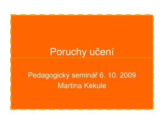 Poruchy učení