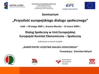 Dialog Społeczny w Unii Europejskiej