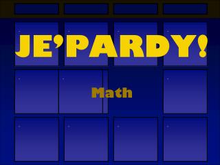 JE’PARDY!