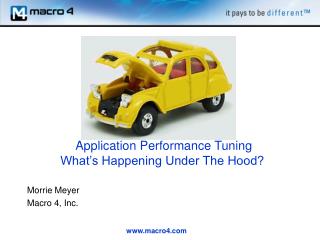 Application Performance Tuning What’s Happening Under The Hood?