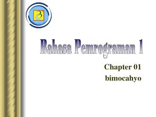 Bahasa Pemrograman 1