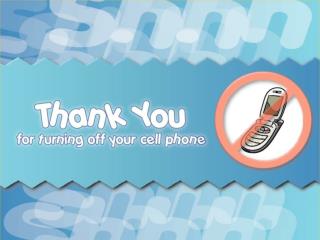 Turn off cellphone