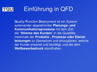 Einführung in QFD