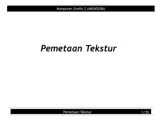 Pemetaan Tekstur