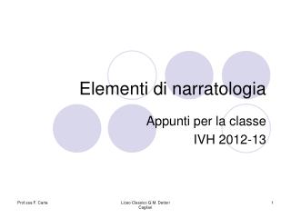 Elementi di narratologia