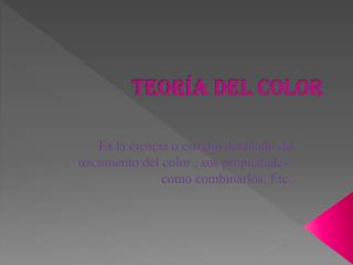 Teoría del color