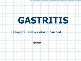 GASTRITIS