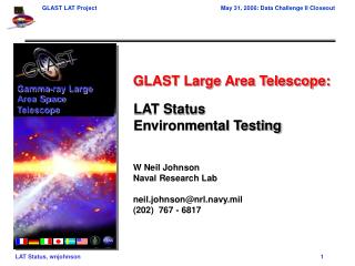 LAT Status Environmental Testing