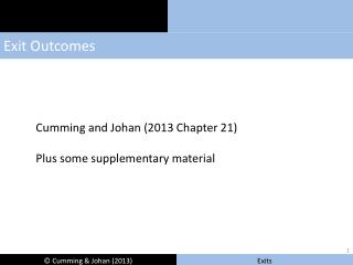 Exit Outcomes