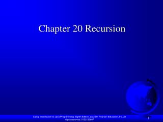 Chapter 20 Recursion