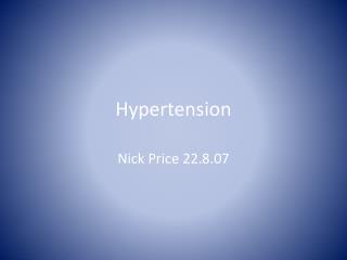 Hypertension