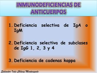 Inmunodeficiencias de anticuerpos
