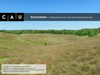 Südschweden – Geomorphologie und Umweltrekonstruktion