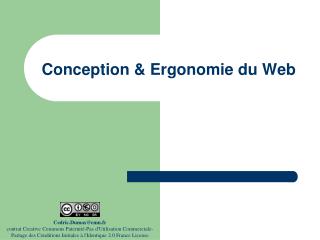 Conception &amp; Ergonomie du Web