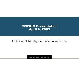 CWWUC Presentation April 8, 2009