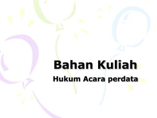Bahan Kuliah