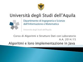 Università degli Studi dell’Aquila