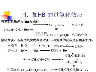 4. 加 HBr 的过氧化效应